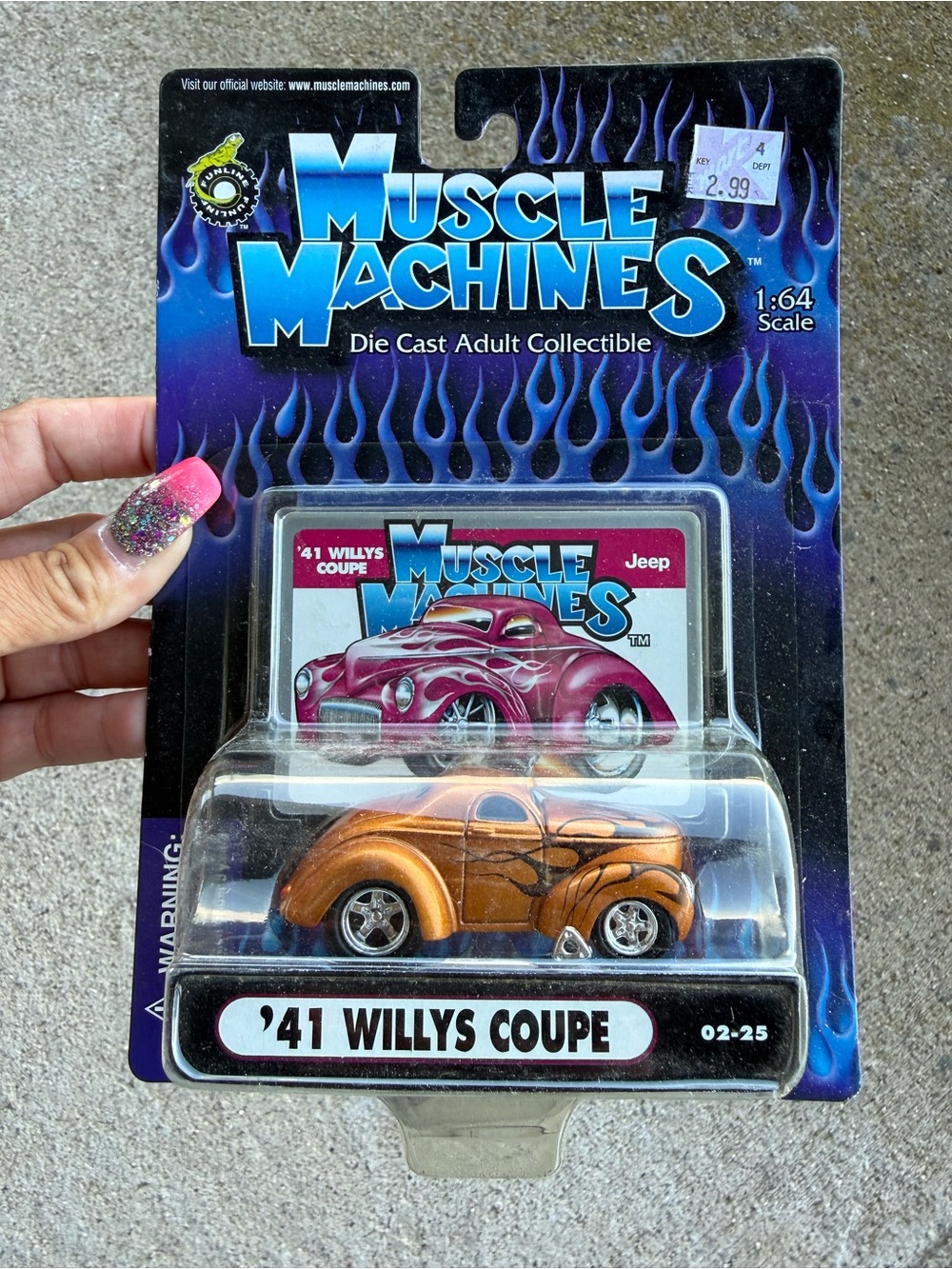 '41 Willys Coupe Die-Cast Toy Car - Orange